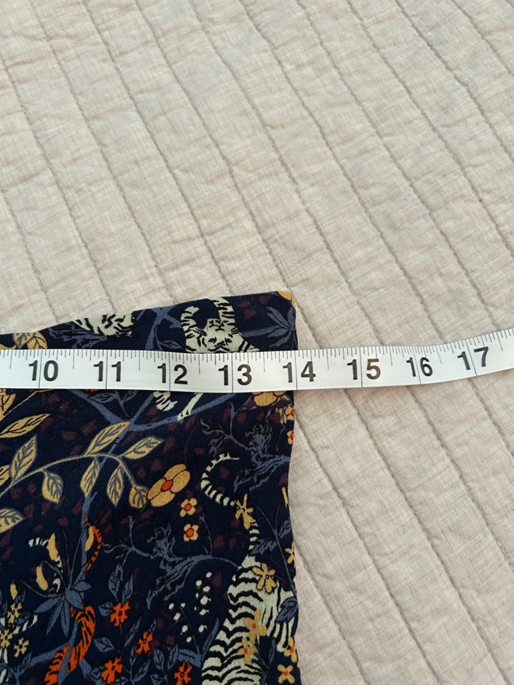 NWT urban outfitters novelty floral tiger animal printed midi flowy skirt S - Picture 9 of 11